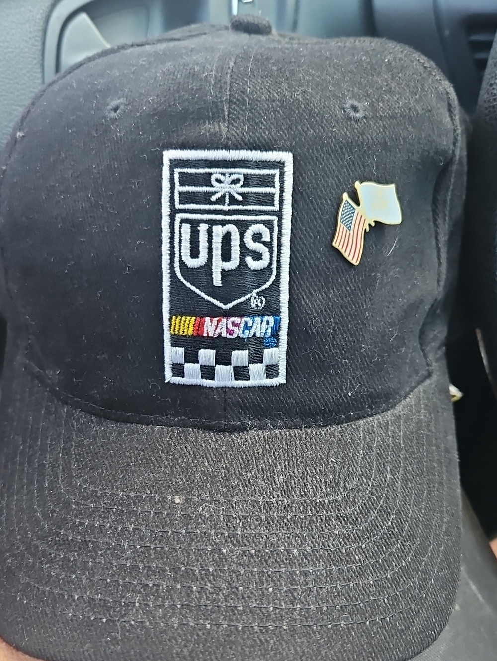 UPS NASCAR Black Logo Cap